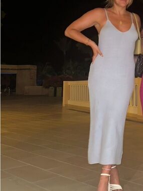 Minimalist Ribbed Slip Dress - Solid Colors